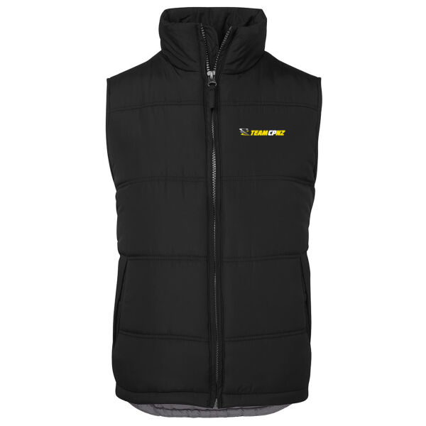 TEAMCPNZ 'Front Logo Puffer Vest - JB's Adventure Puffer Vest Thumbnail